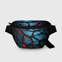 Поясная сумка Объемная плитка абстракции, цвет: 3D-принт