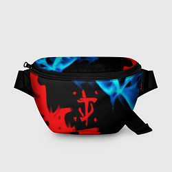 Поясная сумка Doom logo битва огней, цвет: 3D-принт
