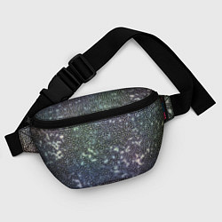 Поясная сумка Абстрактный серо-фиолетовый, цвет: 3D-принт — фото 2