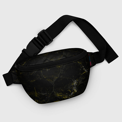 Поясная сумка Потертая желтая текстура / 3D-принт – фото 4