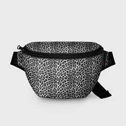Поясная сумка Черно-белая шкура леопарда, цвет: 3D-принт