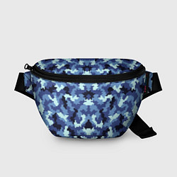 Поясная сумка Камуфляжный синий стиль