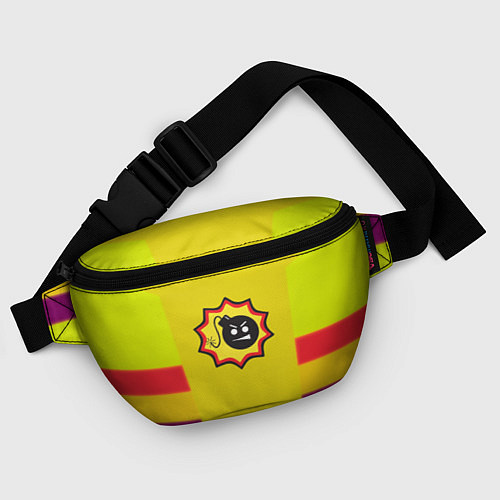 Поясная сумка Serious Sam logo - yellow geometry / 3D-принт – фото 4