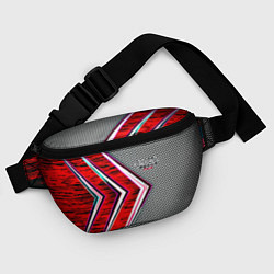 Поясная сумка Audi sport geometry car, цвет: 3D-принт — фото 2
