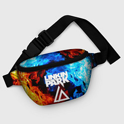 Поясная сумка Linkin park битва огней, цвет: 3D-принт — фото 2