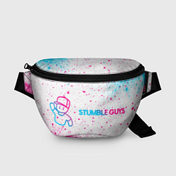 Поясная сумка Stumble Guys neon gradient style по-горизонтали