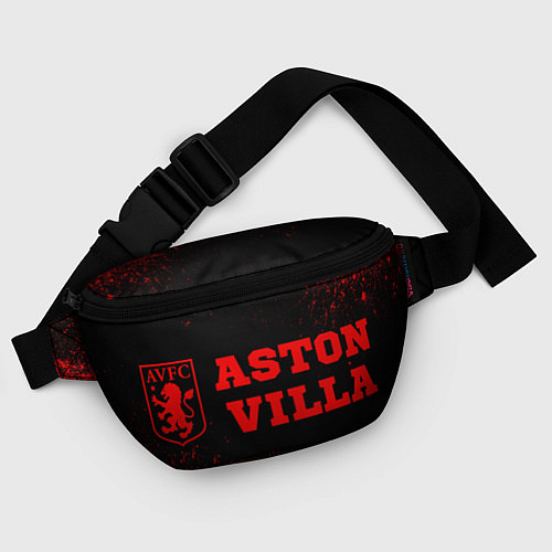 Поясная сумка Aston Villa - red gradient по-горизонтали / 3D-принт – фото 4