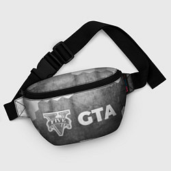Поясная сумка GTA - grey gradient по-горизонтали, цвет: 3D-принт — фото 2