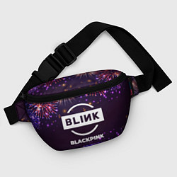 Поясная сумка Праздничный Blackpink, цвет: 3D-принт — фото 2
