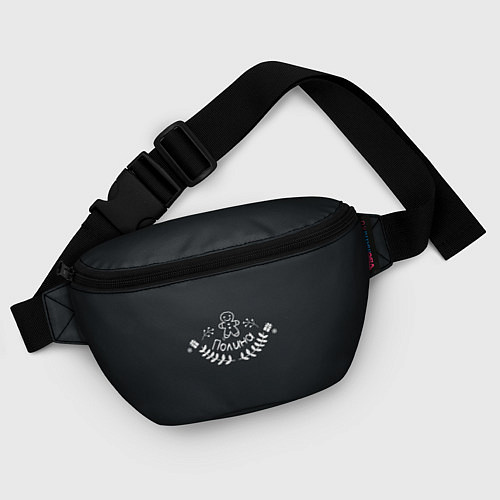 Поясная сумка Новогодняя Полина мелом / 3D-принт – фото 4