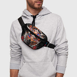 Поясная сумка Десантник ВДВ с крыльями ангела, цвет: 3D-принт — фото 2