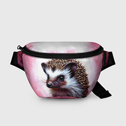 Поясная сумка Ежик в розовом свете