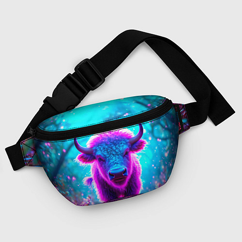 Поясная сумка Белый буйвол / 3D-принт – фото 4
