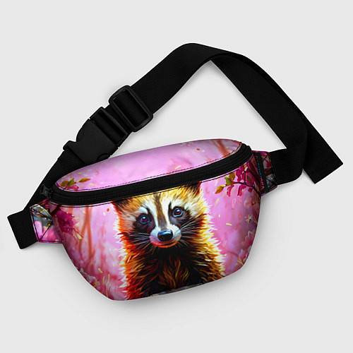 Поясная сумка Росомаха в розовом лесу / 3D-принт – фото 4