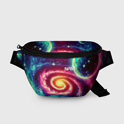 Поясная сумка Spiral galaxy - neon glow