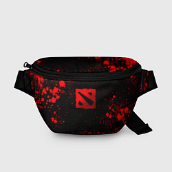 Поясная сумка Красные брызги - Dota 2