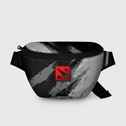 Поясная сумка Dota 2 - монохромный серый, цвет: 3D-принт