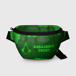 Поясная сумка Assassins Creed - green gradient по-горизонтали