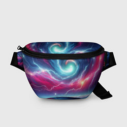 Поясная сумка Spiral neon galaxy - ai art fantasy