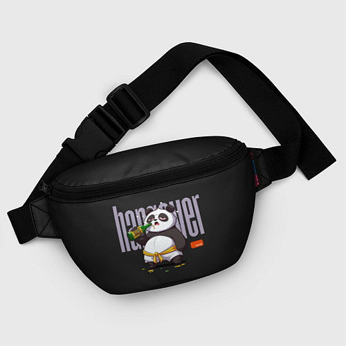 Поясная сумка Drunk panda / 3D-принт – фото 4