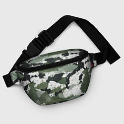 Поясная сумка Текстурный камуфляж, цвет: 3D-принт — фото 2