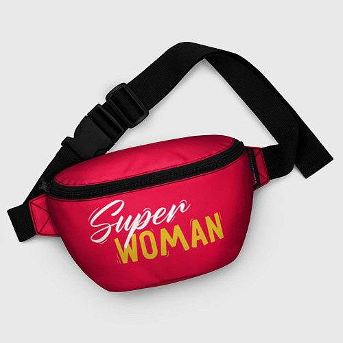 Поясная сумка Super woman red / 3D-принт – фото 4
