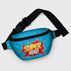 Поясная сумка Superhero comic style, цвет: 3D-принт — фото 2