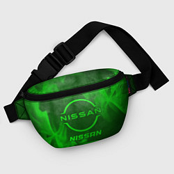 Поясная сумка Nissan - green gradient, цвет: 3D-принт — фото 2