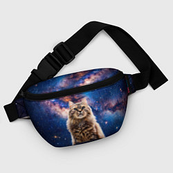 Поясная сумка Сибирская кошка в космосе, цвет: 3D-принт — фото 2