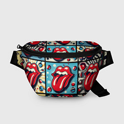 Поясная сумка Rolling Stones logo - pop art