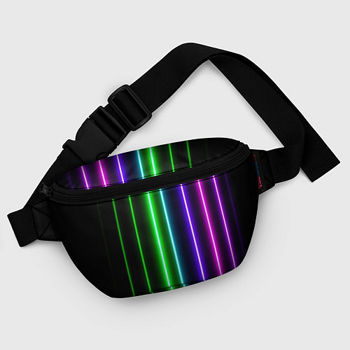 Поясная сумка Neon lines / 3D-принт – фото 4