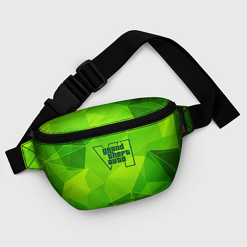 Поясная сумка GTA6 green poly / 3D-принт – фото 4