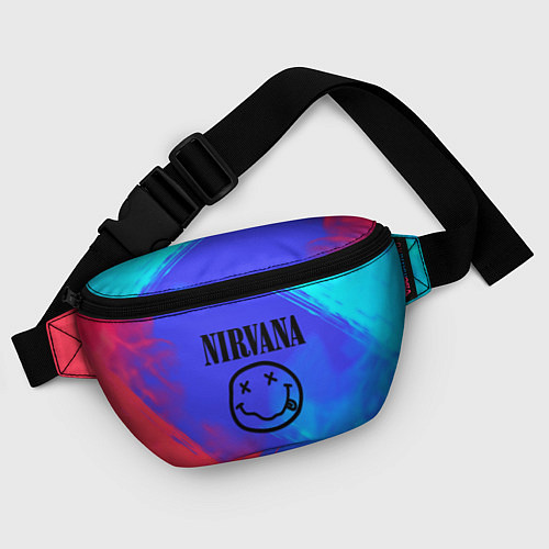 Поясная сумка Nirvana жидкие краски / 3D-принт – фото 4
