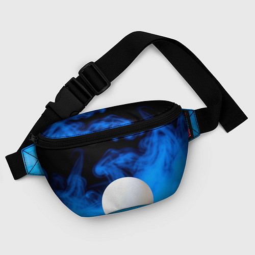 Поясная сумка Мяч для пинг понга и синий дым / 3D-принт – фото 4