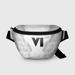 Поясная сумка GTA 6 white poly, цвет: 3D-принт