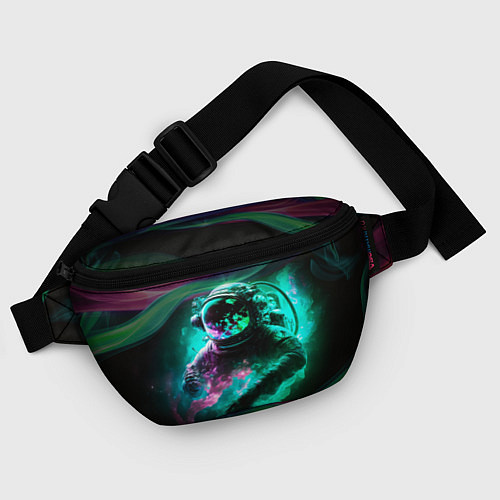 Поясная сумка Космонавт неоновая дымка / 3D-принт – фото 4