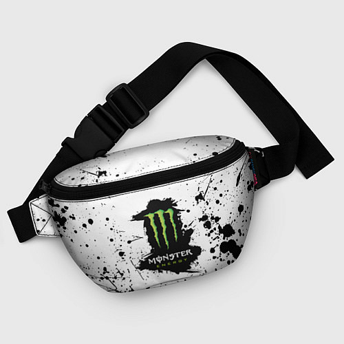 Поясная сумка Monster energy брызги красок / 3D-принт – фото 4