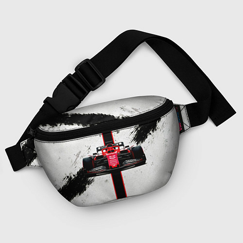 Поясная сумка Формула 1 на белом / 3D-принт – фото 4
