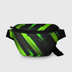 Поясная сумка Color black green, цвет: 3D-принт