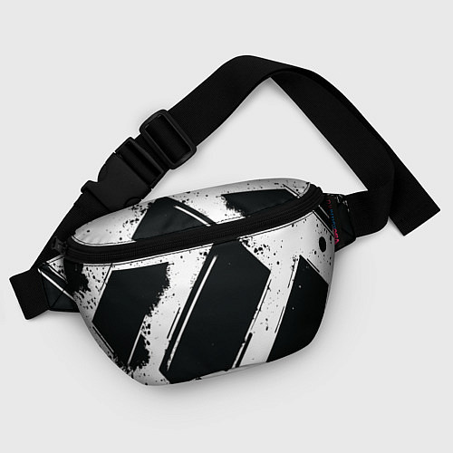 Поясная сумка Color black white / 3D-принт – фото 4