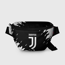 Поясная сумка Juventus black fire, цвет: 3D-принт