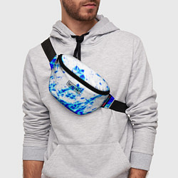 Поясная сумка Daysgone голубые краски, цвет: 3D-принт — фото 2