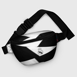 Поясная сумка Real Madrid geometry black, цвет: 3D-принт — фото 2