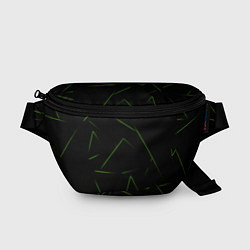 Поясная сумка Color green line, цвет: 3D-принт