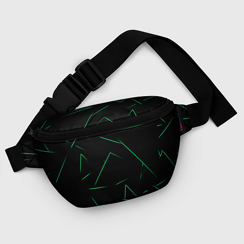 Поясная сумка Color light green line / 3D-принт – фото 4