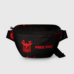 Поясная сумка Free Fire - red gradient по-горизонтали