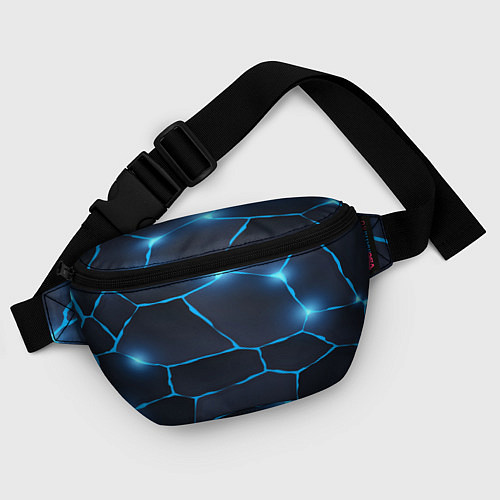 Поясная сумка Неоновый космический фон потрескавшееся земля / 3D-принт – фото 4