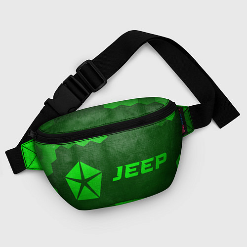 Поясная сумка Jeep - green gradient по-горизонтали / 3D-принт – фото 4