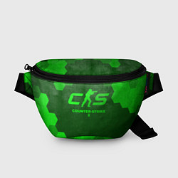 Поясная сумка Counter-Strike 2 - green gradient, цвет: 3D-принт