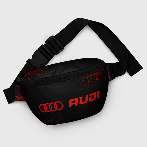 Поясная сумка Audi - red gradient по-горизонтали / 3D-принт – фото 4